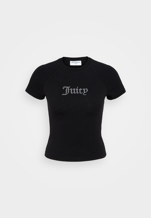 Juicy Couture SHRUNKEN TEE - Print T-shirt - black