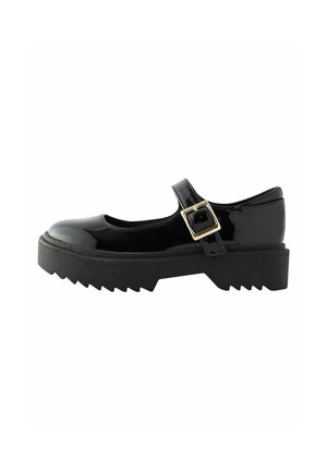 CHUNKY MARY JANE SCHOOL - Balerini cu barete - black patent