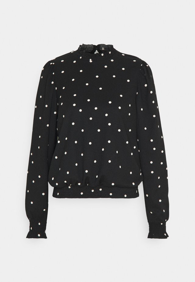 AKINO POIS - Blouse - ecru/noir