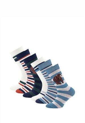 Ewers, SOCKEN 6ER PACK BÄR/RINGEL - Socks - bunt
