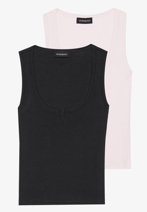 Even&Odd 2 PACK - Top - black/light pink