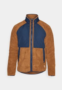 VARDAG PILE JACKET M - Fleece jacket - chestnut/navy