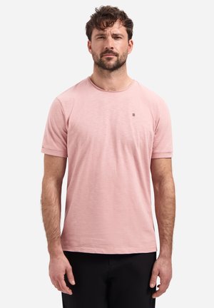 SLUB WITH ROUND NECK - T-Shirt basic - light mauve
