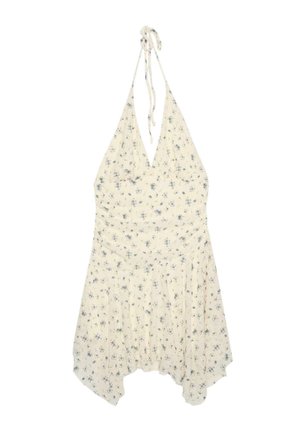 Stradivarius, SHORT DRESS WITH POINTED HEM - Robe fourreau - beige