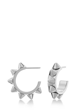 PEAK CREOLES HOOPS SMALL - Náušnice - silver-coloured, silver-coloured, silver-coloured