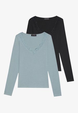 2 PACK - Pitkähihainen paita - black/trooper
