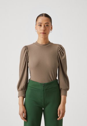 ONLNELLA HIGHNECK  - Top s dlouhým rukávem - walnut