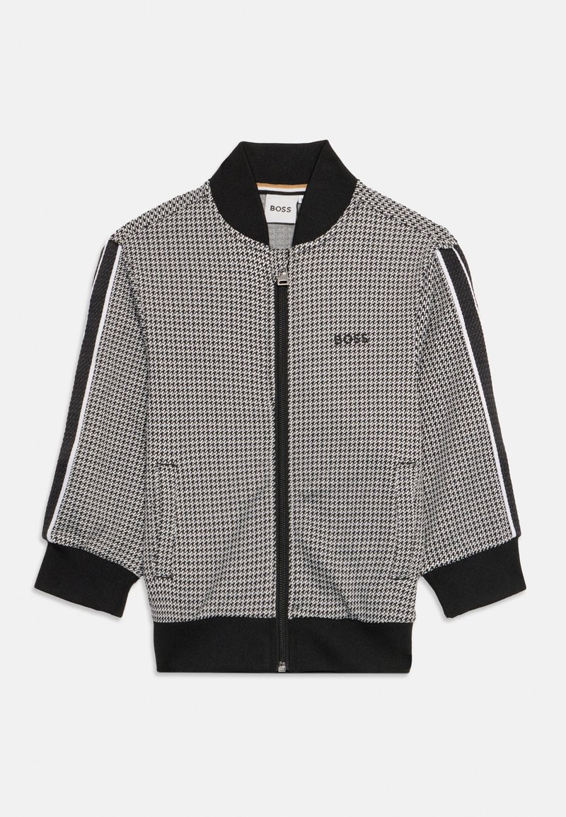 BOSS Kidswear Sweater met rits zwart