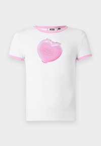 POLLY POCKET SLIM UNISEX - Nyomott mintás póló - optic white