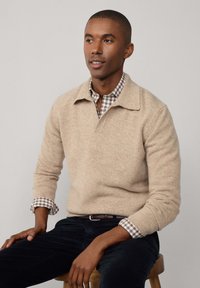 Façonnable OPEN COL - Poloshirt - light beige