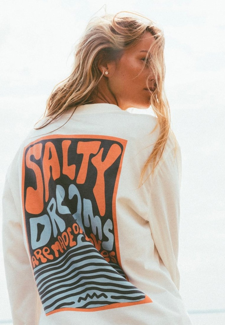 Surf Inc. SALTY DREAMS LS - Long sleeved top - vintage white