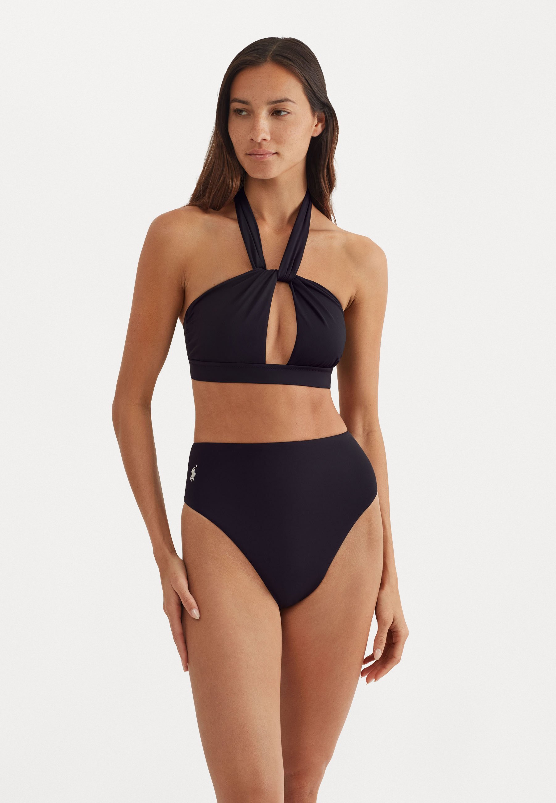 Polo Ralph Lauren ULTRA HIGH RISE - Bikini bottoms - black