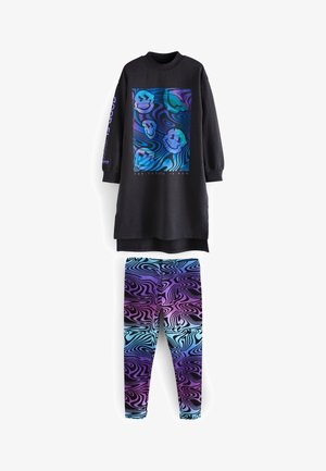 Mikina - charcoal grey purple