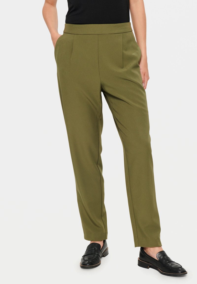 Saint Tropez - CELEST - Pantalones - army green, Ampliar