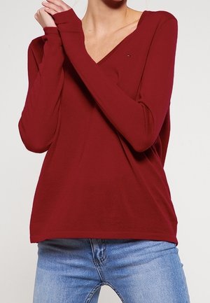 Pullover - dark red
