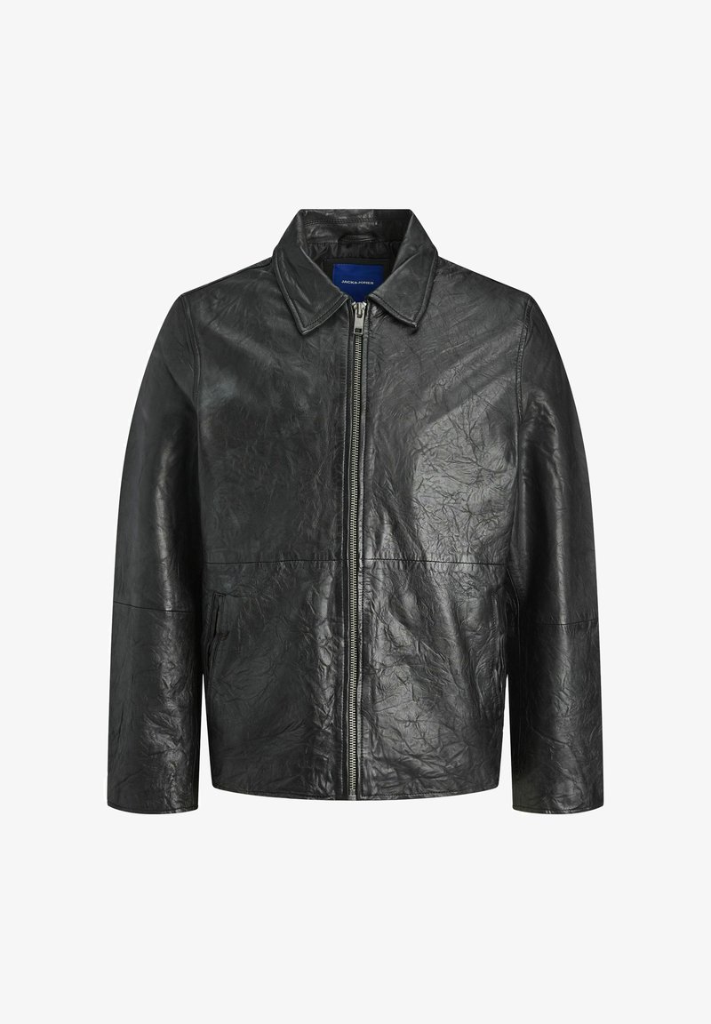 Jack Jones Leather jacket black - Main Image