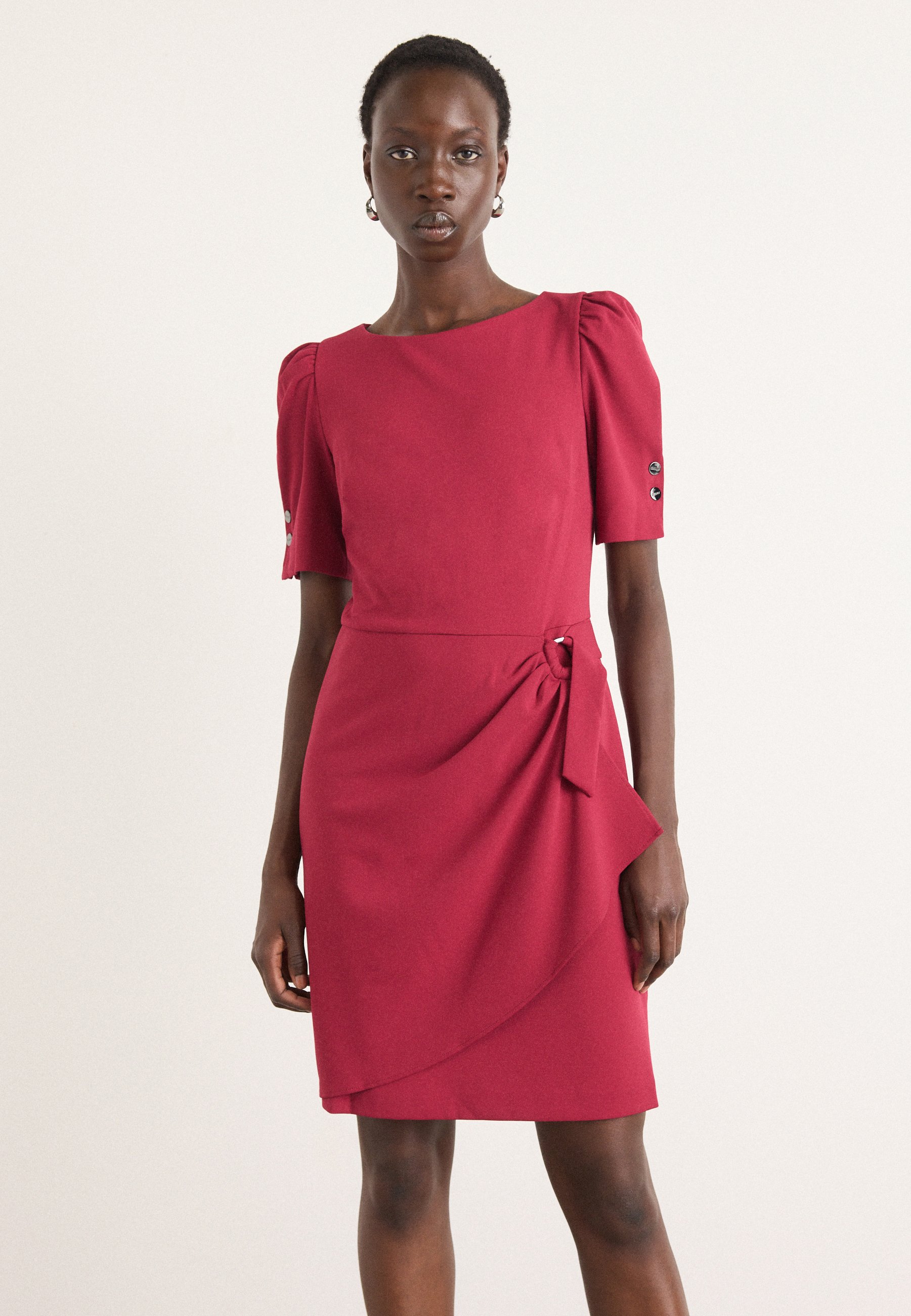 strapless open back dress Sleeveless Faux Wrap Dress 03-057-0513-5045 RE main image 0