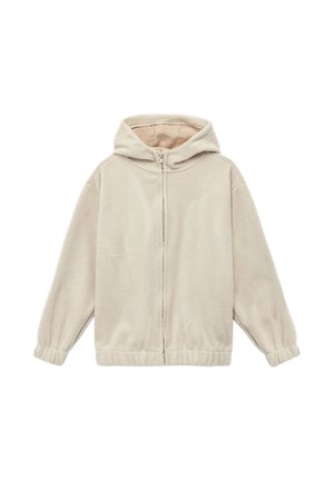 HOODED - Fleecejacka - beige