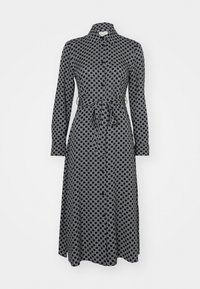 SLIM GEOMETRIC DRESS - Vestido camisero - evening blue