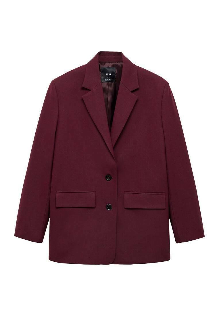 Mango Blazer bordeauxrood