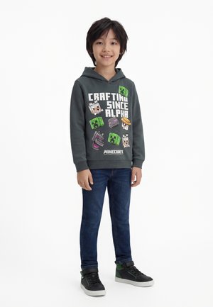 Name it NKMJET MINECRAFT NREG - Kapucnis pulóver - dark green