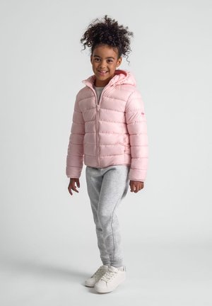 HOODED PADDED PUFFER - Winter jacket - pink