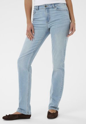 KAMARIS REG FIT JEANS - Jeans Straight Leg - light blue washed denim