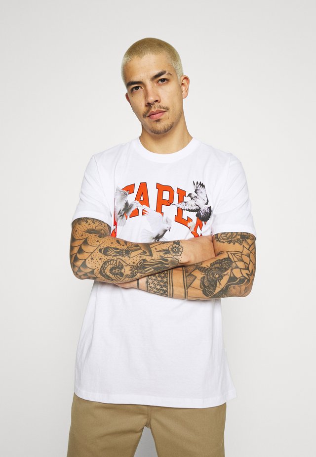 VARSITY LOGO TEE UNISEX - T-Shirt print - white