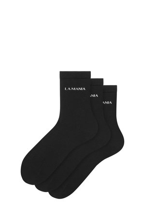 LA MANIA 3 PACK - Zoknik - black