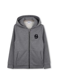 BOSS Kidswear JUNIOR HOODED CARDIGAN - Camisola com fecho - heather grey