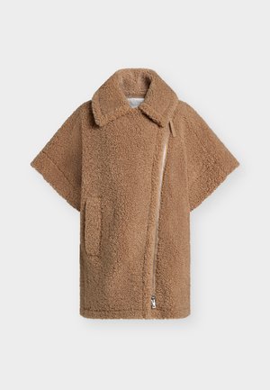 DKNY, ASSYMETRICAL ZIP PONCHO - Veste sans manches - woodsmoke