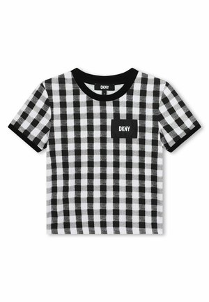 DKNY À MANCHES COURTES
 - Camiseta estampada - noir blanc