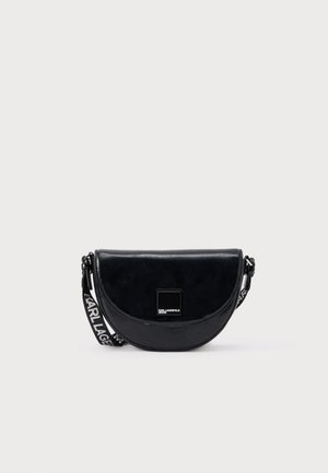 LOGO SADDLE - Borsa a tracolla - black