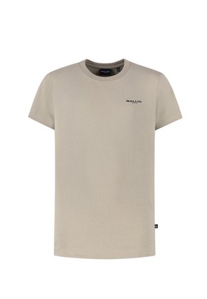 REGULAR FIT CREWNECK SS  - T-shirt print - taupe