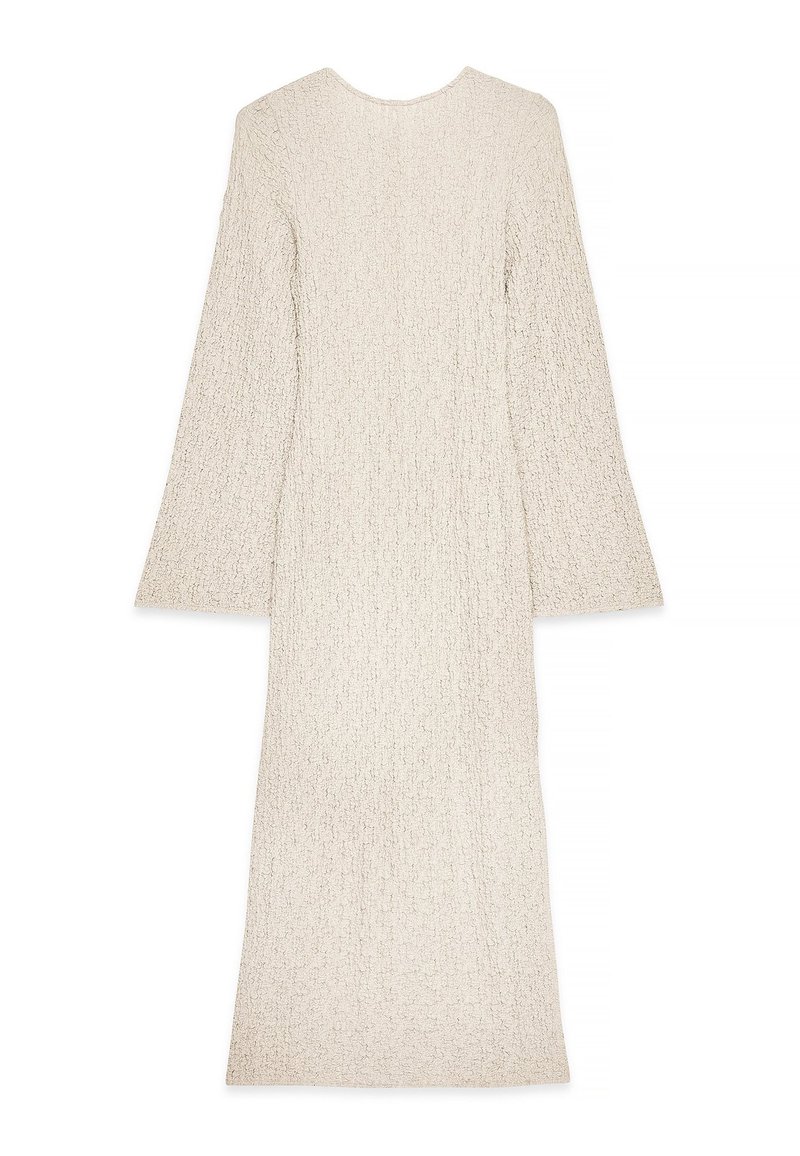 NA-KD STRUCTURED OPEN BACK - Robe longue - beige - ZALANDO.FR