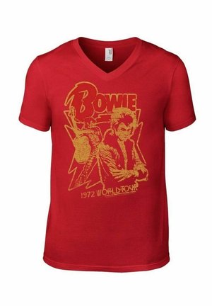 DAVID BOWIE 1972  - T-Shirt print - red