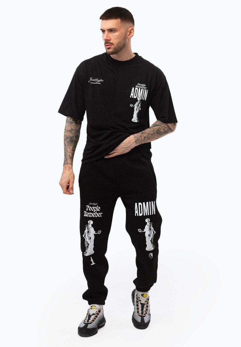 Hype T-shirt print zwart