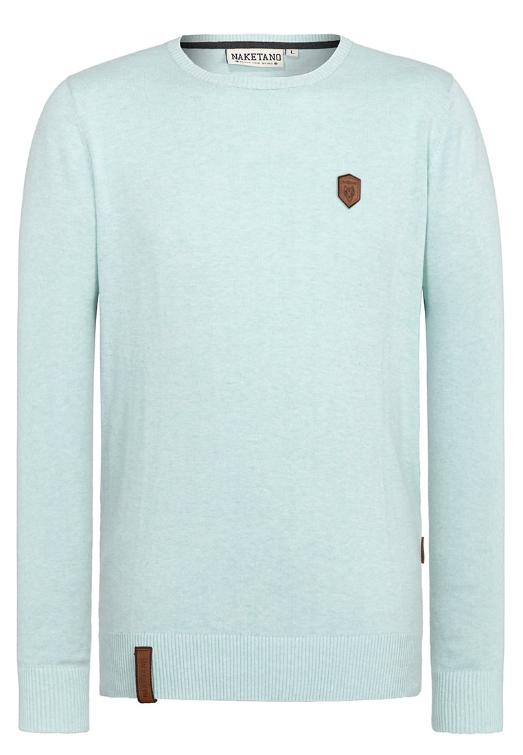 Naketano MALE KNIT Sweatshirt light mint melange Naketano Sweatshirt grey melange Zalando.at