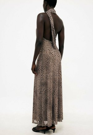 NA-KD, HALTERNECK MAXI DRESS - Maksikleit - leopard