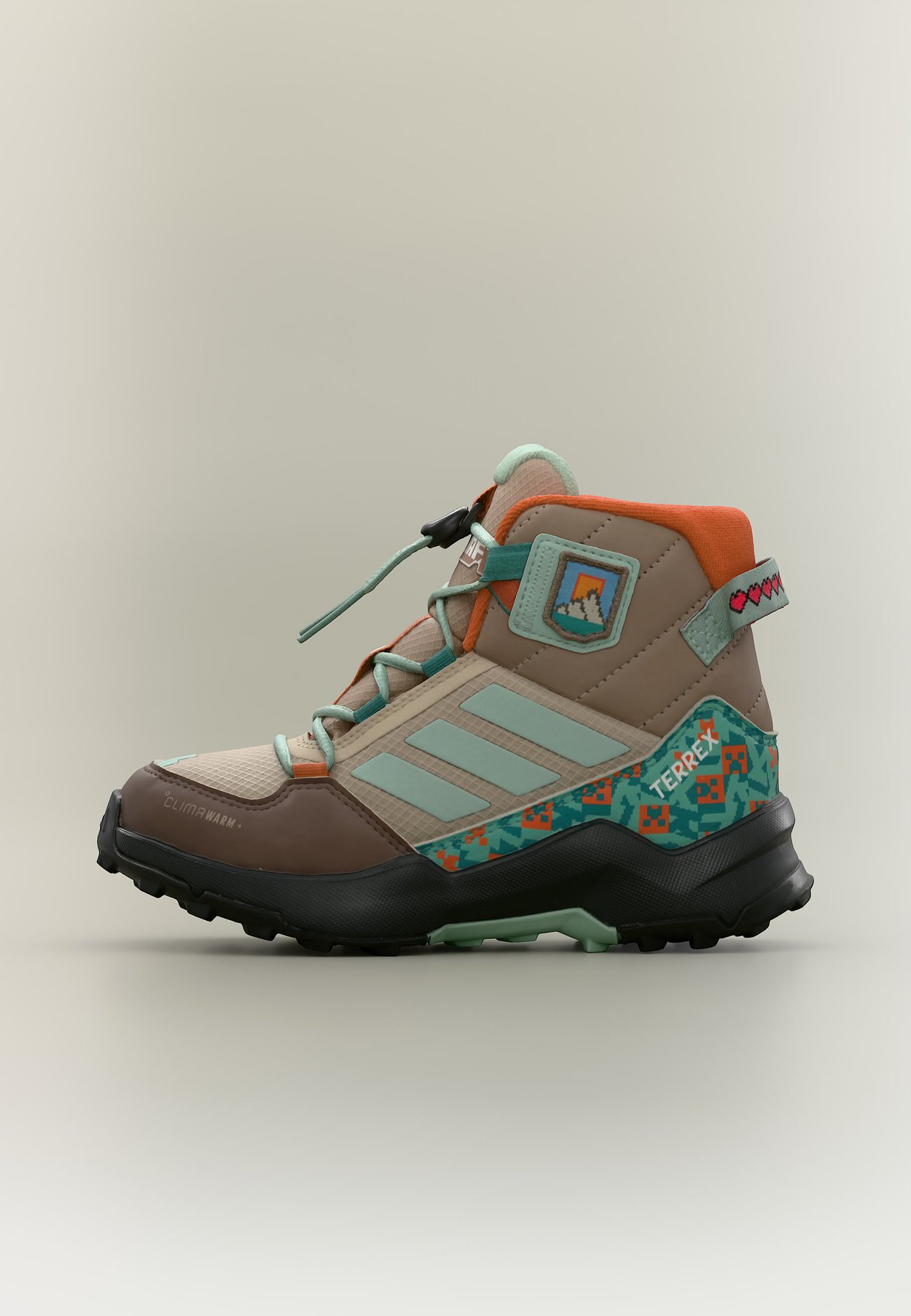 adidas TERREX MID MINECRAFT UNISEX - Lace-up ankle boots - trace khaki/hazy green/earth strata