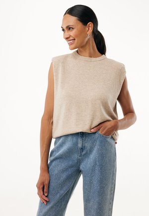 SLEEVELESS SENNA - Pullover - beige