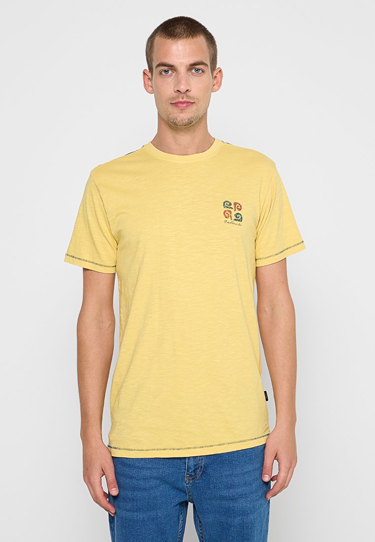 INDICODE JEANS T-shirt print geel