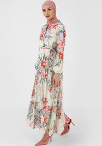 Modanisa FLORAL BUTTON COLLAR  - MODEST - REFKA - Maxi-jurk - multi coloured