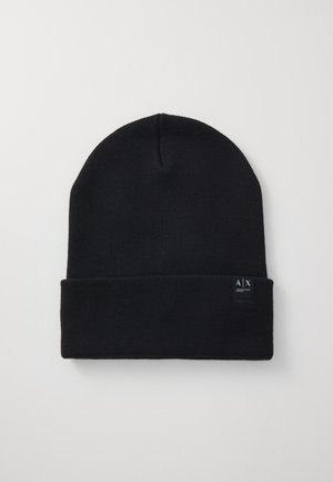 BEANIE HAT UNISEX - Megzta kepurė - black