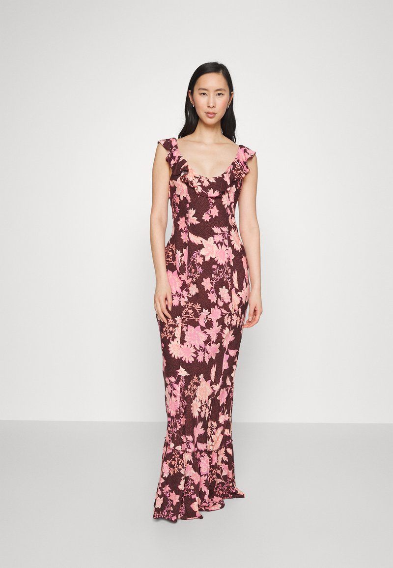Free People REMIND ME MAXI - Nachthemd - dark chocolate combo/braun ...