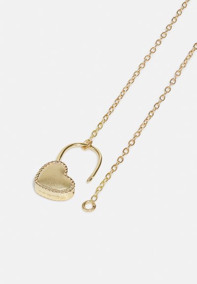 Yvonne Leon COLLIER CŒUR CADENAS - Kaklarota - yellow gold-coloured
