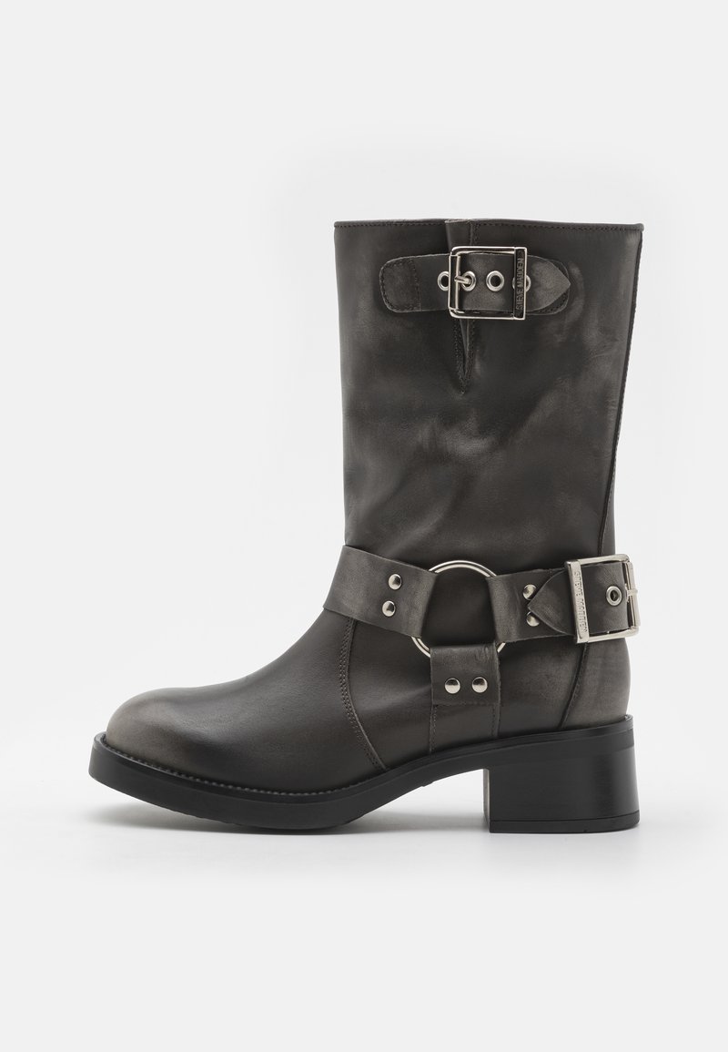 Steve Madden BLESSING - Cowboy-/Bikerboot - dark grey