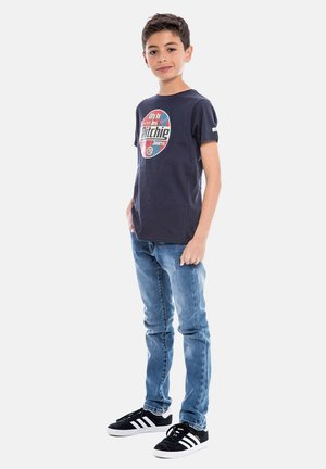NAGEL - T-shirt imprimé - bleu marine