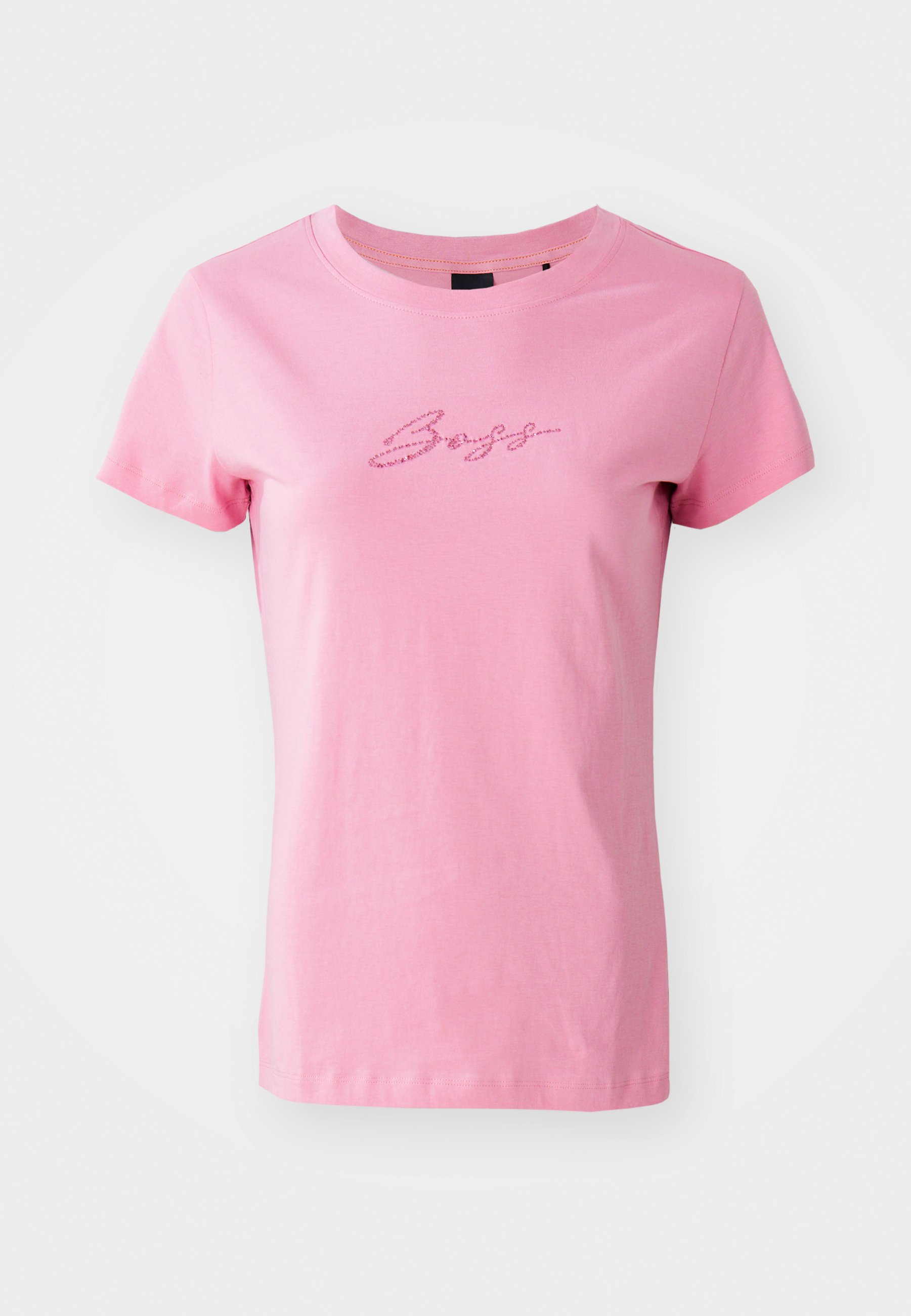 売れ筋商品|||ボス Tシャツ レディース トップス ESOGO CRYSTAL - Print T-shirt - open purple BOSS ESOGO CRYSTAL - Print T-shirt - open purple/pink - Zalando
