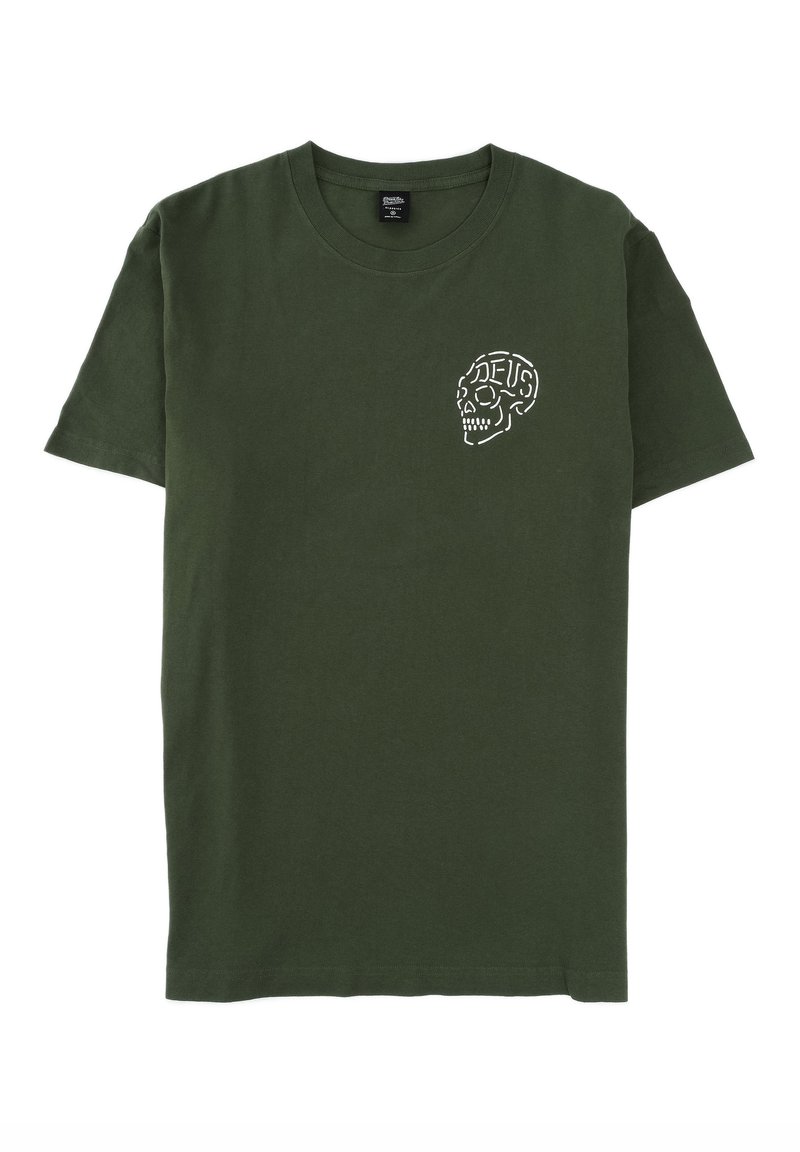 Deus Ex Machina VENICE SKULL - Camiseta estampada - forest green